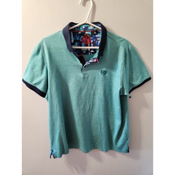 Au Noir Polo Size 6 Short Sleeve Turquoise - Picture 2 of 10